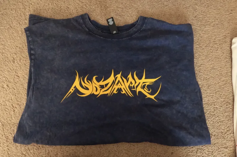 Large blue stone wash Nozart tee