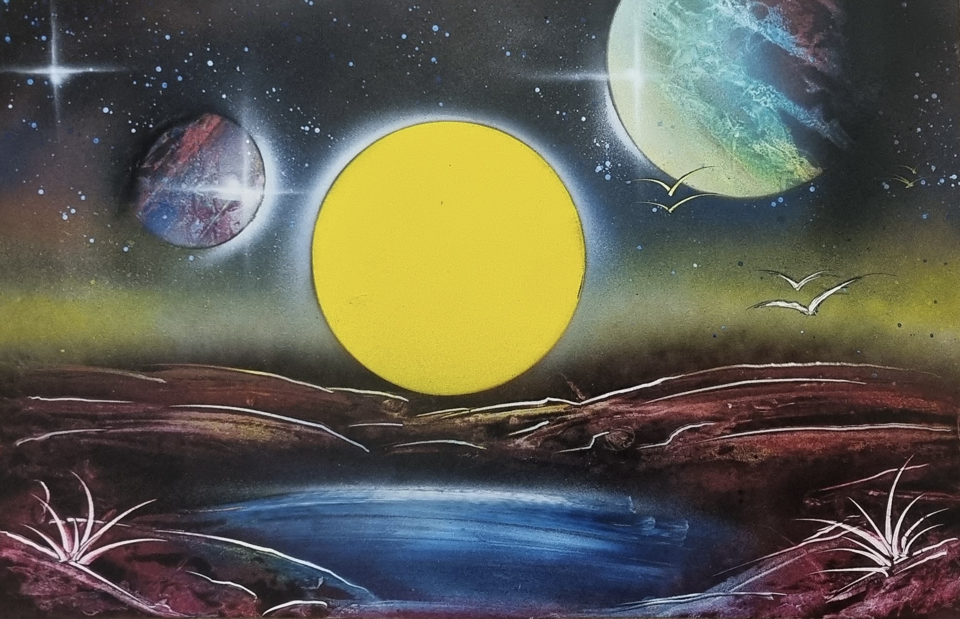 Indigenous sun piece