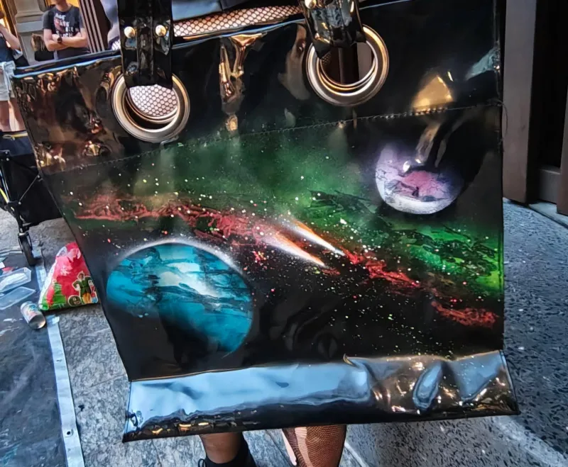 Fluorescent galaxy