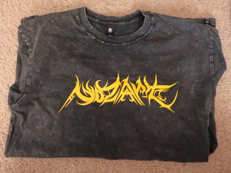 Black stone wash tee nozart