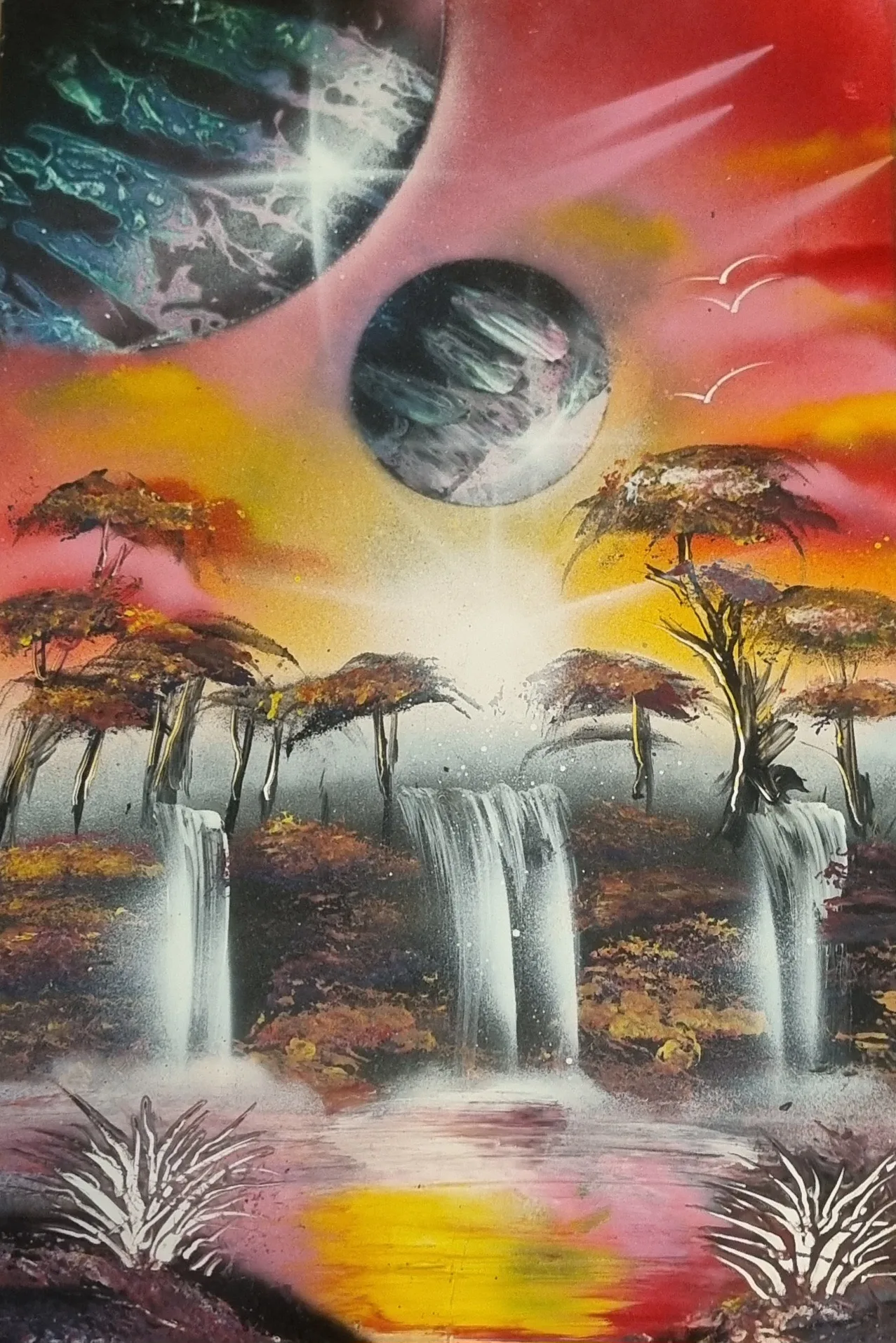 Psychedelic waterfalls